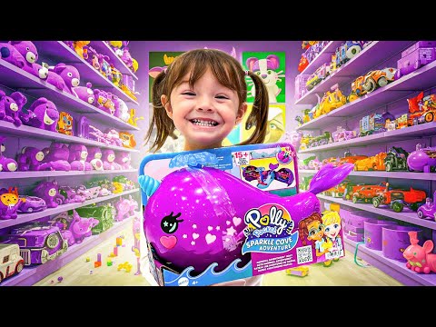 ★ COMPRAMOS TUDO QUE A DORA ENCOSTOU NA COR ROXA  ★ ISADORA MASUDINHA ★