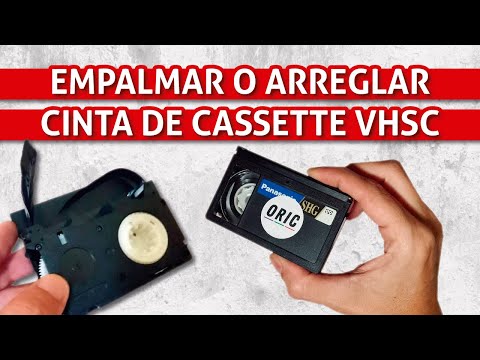 Como reparar / empalmar cassette de cinta VHSC - VHS Compacto
