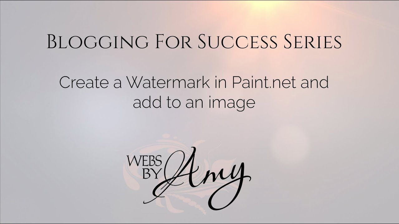 Create a Watermark in Paint.net