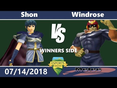 Shinespiked 10 Melee: Pools - Shon (Marth) vs Windrose (Captain Falcon)