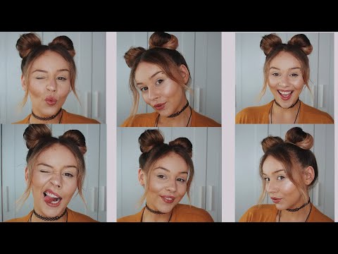 how to do space buns for beginners