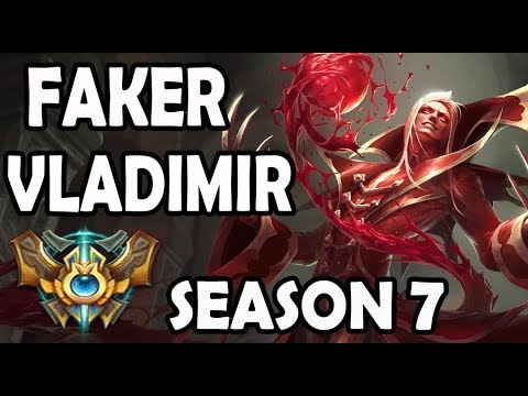 SKT T1 Faker plays VLADIMIR vs KARMA - Ranked Challenger Korea
