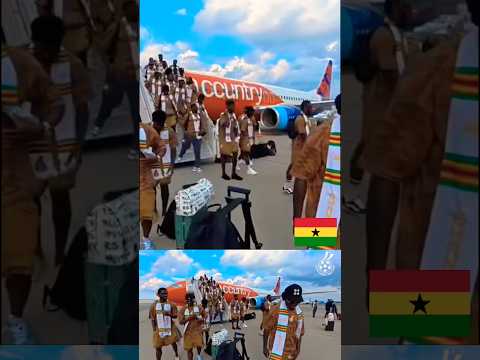 Arrival of Ghana Black Stars at Rhode Island Airport 🇬🇭ahead of the 2026 World Cup