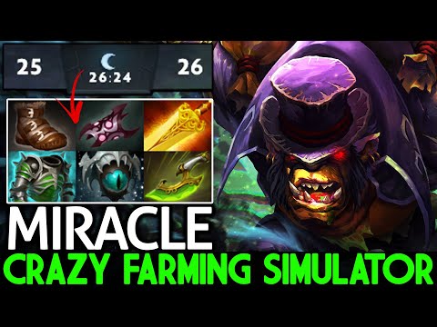 MIRACLE [Alchemist] Crazy Farming Simulator Against Pro TA Carry Dota 2