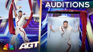 Simon Cowell BEGS Herwan Legaillard To Make His Act Less Dangerous | Auditions | AGT 2026 thumbnail