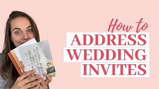 Envelope Addressing - Wedding Addressing Etiquette Rules!