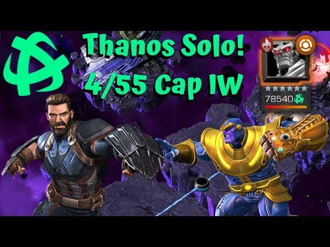 Nameless Thanos Solo! 4/55 Cap IW! Uncollected Boss! - Marvel Contest of Champions