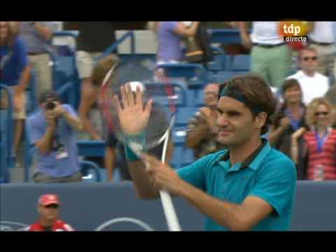 Roger Federer - Andy Murray, final point Cincinnati Semifinals 22/08/2009 6-2 7-6