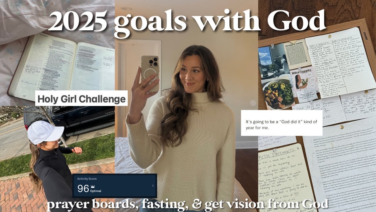 how to achieve 2025 goals with God *prayer boards, goal setting, fasting tips, get vision from God ✨