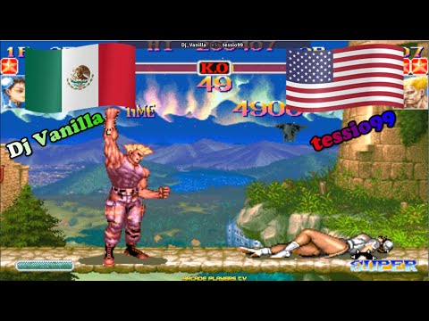 Super Street Fighter 2 Turbo ➤ Dj Vanilla (Mexico) vs tessio99 (Usa) 슈퍼 스트리트 파이터 2 터보