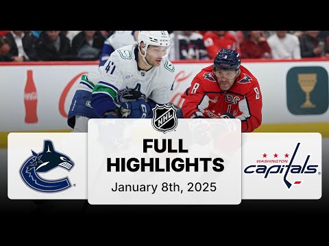 NHL Highlights | Canucks vs. Capitals | January 8, 2025