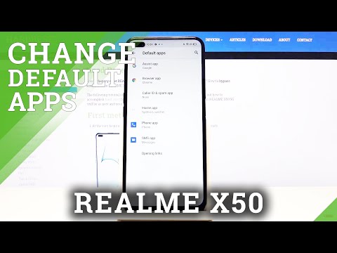 How to Set Up Browser as Default in REALME X50 5G - Default Apps List