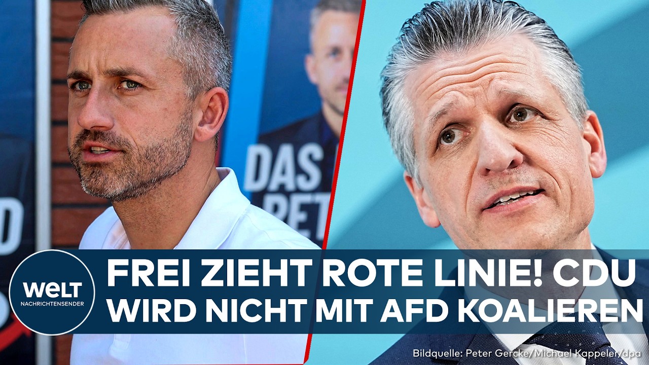 DEUTSCHLAND: Unionsfraktionschef Thorsten Frei untersagt Koalition mit AfD in Sachsen-Anhalt