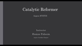 Continuous Catalytic Reformer || Refinery Process Video 05