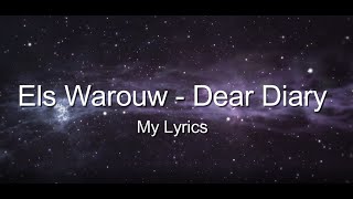 Download lagu Dear Diary - Els Warouw (My Lyrics) || Dear Diary ku ingin bercerita (Dear Diary trending) mp3