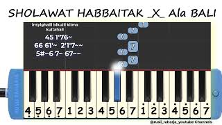 Download lagu habbitak x ala Bali not pianika mp3