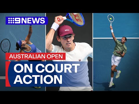 Alex de Minaur through to second round of Australian Open | 9 News Australia