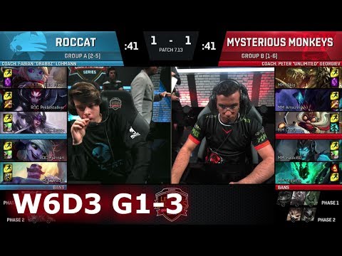 ROCCAT vs Mysterious Monkeys | Game 3 S7 EU LCS Summer 2017 Week 6 Day 3 | ROC vs MM G3 W6D3