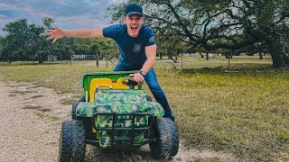 Put a HUGE Battery In a Toy Tractor (Again)