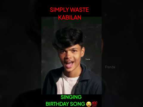 Simply Waste Kabilan Singing Birthday song 😂🤣 @Simply Waste
