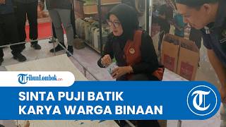 Kunjungi Lapas Lombok Barat, Sinta Agathia Puji Batik Motif Sirkuit Mandalika Karya Warga Binaan