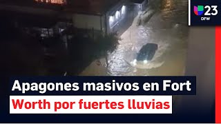 Miles sin luz en Fort Worth tras tormentas severas