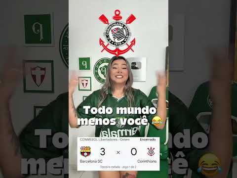 😂 O CORINTHIANS NÃO TEM TRADIÇÃO NA LIBERTADORES #futebol #palmeiras #corinthians #libertadores