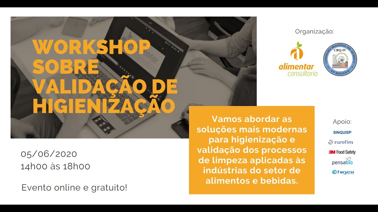 Workshop sobre Validação de Higienização - 05/06/2020