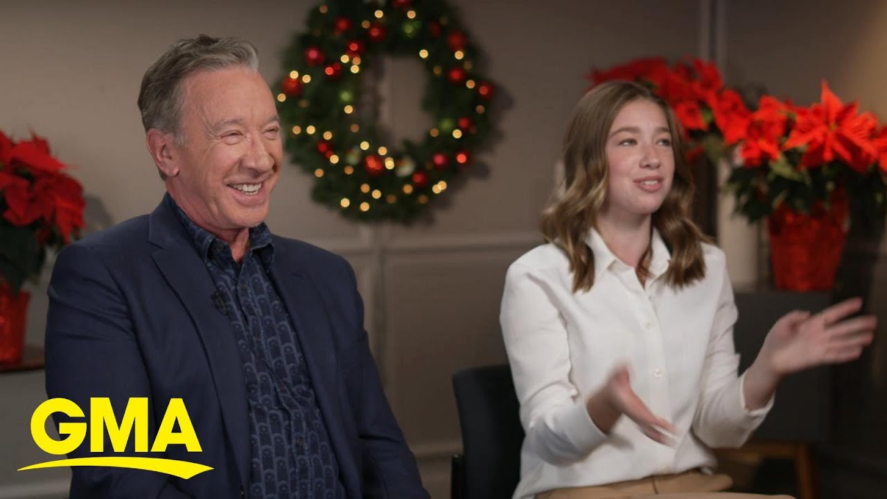 Tim Allen and daughter talk starring together in 'The Santa Clauses'