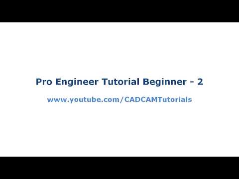 Pro Engineer Tutorial for Beginner 1 Pro E Sketcher Tutorial