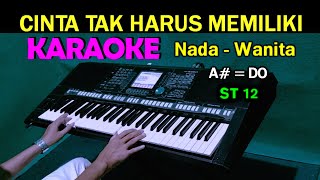 Download lagu CINTA TAK HARUS MEMILIKI - ST 12 | KARAOKE Nada Wanita, HD mp3