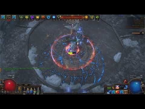POE 3.16 Indigon Agnostic Miner Ball lightning (65% SS + 85% Avade) 4 boss show kill  (4 auras)