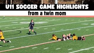 Game 1 - Spring 2026 | U11 Soccer Game Highlights from a Twin Mom
