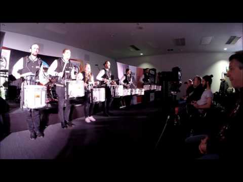Beefeaters Drumline - opening at the London Drum Show 2015