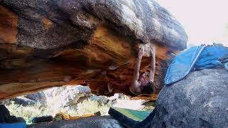 Video thumbnail de L'arche (The Arch), 8a+/b. Rocklands