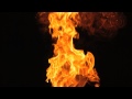 Slow Motion Fire Blaze From The Bottom Stock Video Footage
