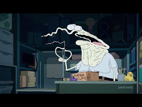 Smiling Friends But It's Only The Shop Owner