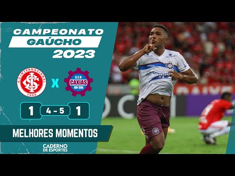 INTERNACIONAL 1 (4) X (5) 1 CAXIAS - SEMIFINAL CAMPEONATO GAÚCHO 2023 - MELHORES MOMENTOS