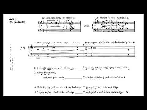 LS II, str.89 - Milujem ťa, Pane, ty moja sila; Ž18