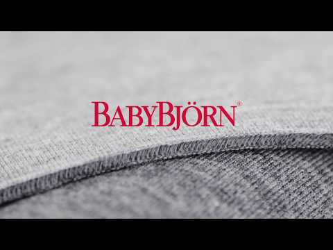 BABYBJÖRN nešioklė MINI 3D Jersey, light pilkas video