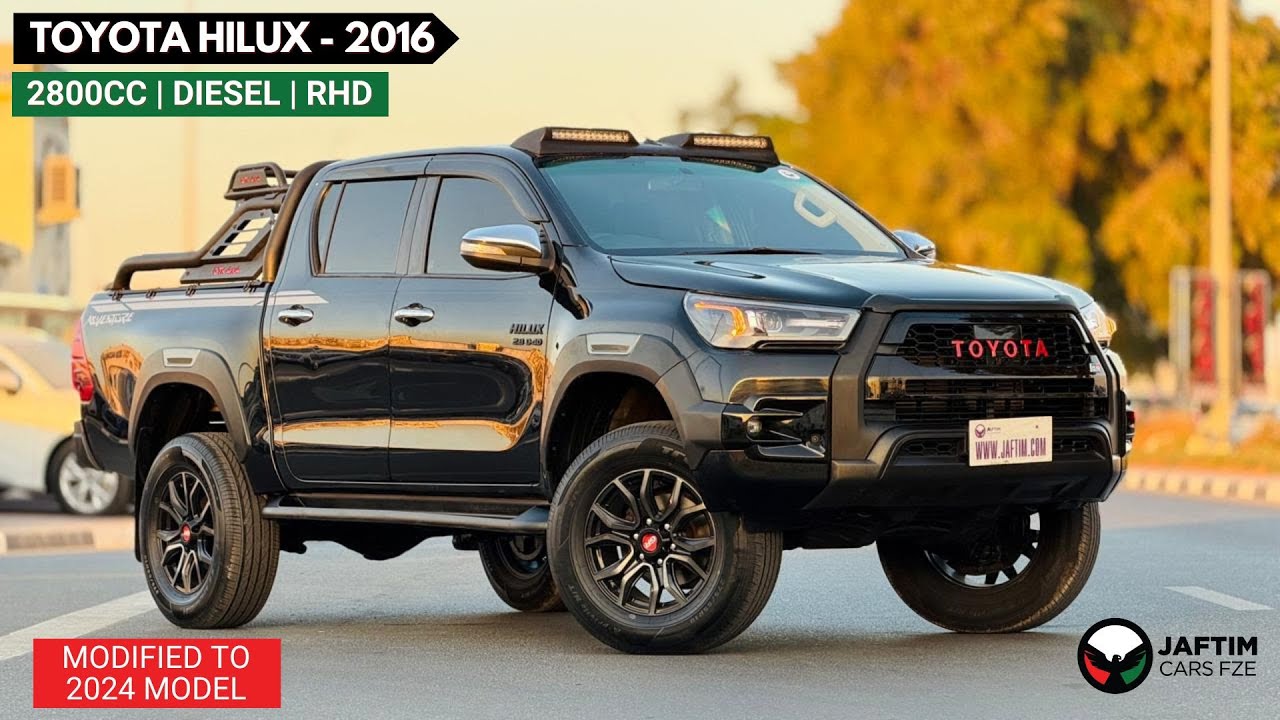 Toyota Hilux MODIFIED TO 2024 MODEL | GR SPORTS ROCCO | 2016 | RHD | 2.8L DIESEL ENGINE | AUTOMATIC TRANSMISSION video