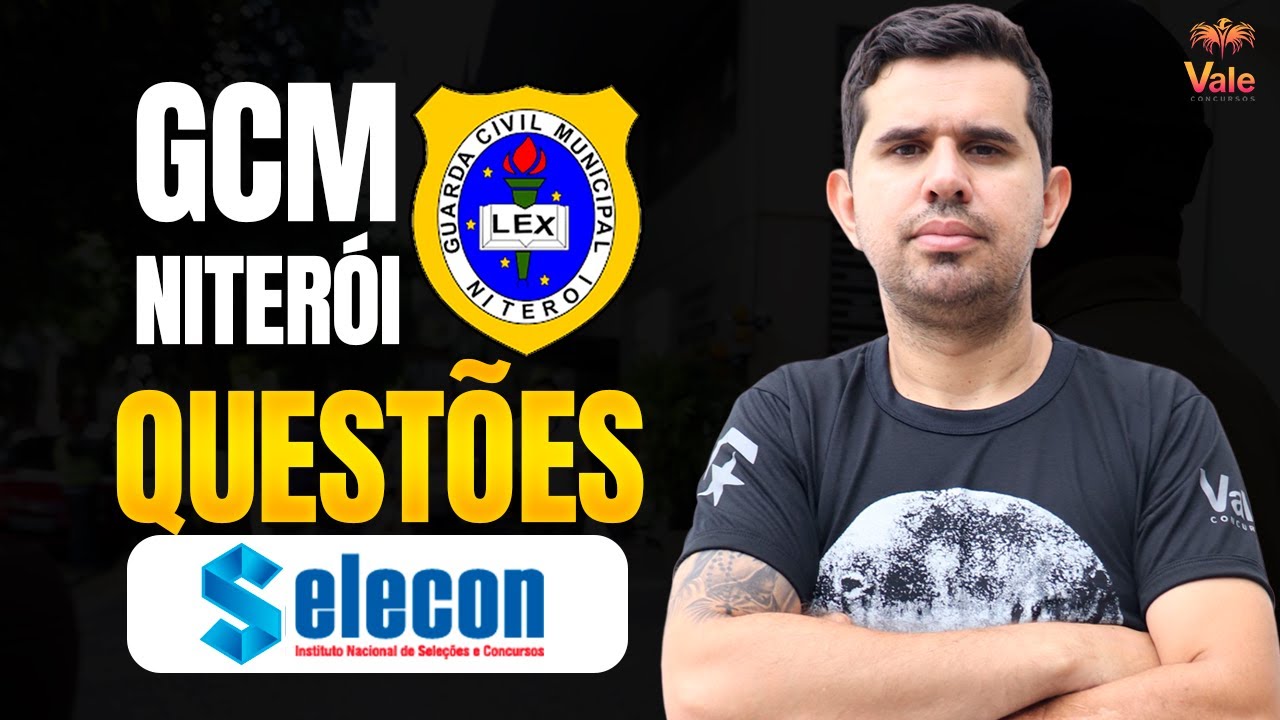 QUESTÕES SELECON PARA GCM NITERÓI - Leis Federais