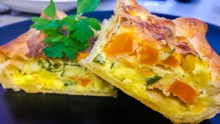 TORTA SALATA AL PREZZEMOLO con carote e patate 🥔🥕
