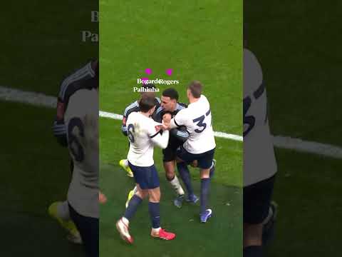 A closer look at the post-match brawl between the Tottenham and Aston Villa players 🔎😡