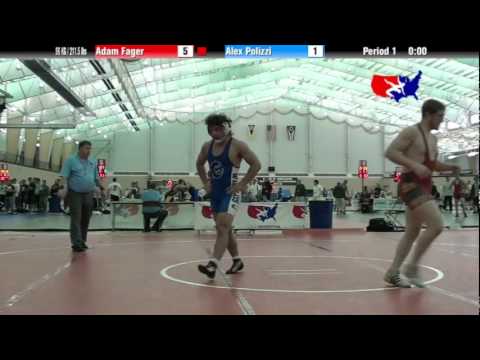 University Nat`ls FS  96 KG / 211.5 lbs: Adam Fager vs. Alex Polizzi
