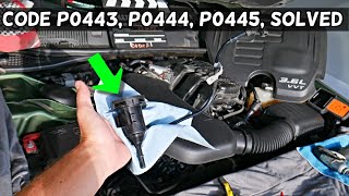 DODGE CHARGER CODE P0443 P0444 P0445 PURGE CONTROL VALVE, CHECK ENGINE LIGHT
