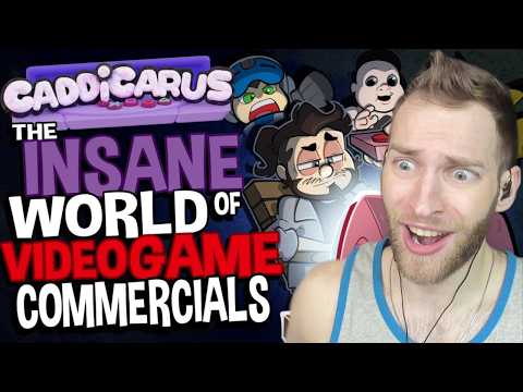THESE WERE BANNED!!! Reacting to "The Insane World of Video Game Commercials" by Caddicarus