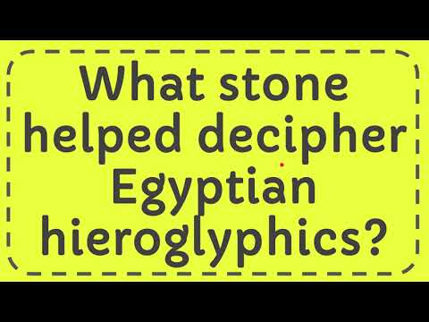 YouTube video about: Which tool helped researchers decipher egyptian hieroglyphics?