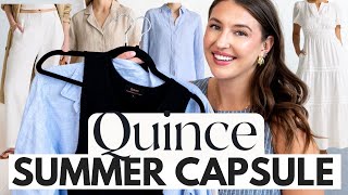 Quince Summer Try On Haul ☀️ Capsule Wardrobe Staples You NEED!