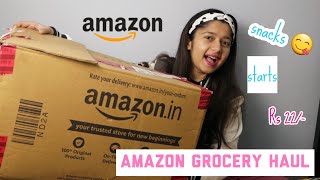 AMAZON Grocery Shopping Haul | Snacks Starts 22/- | Glamorous Sapna